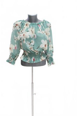 Damen -T-ShirtGenesisohne Aufdruck,farbegeblümt,größeS