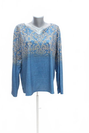 Damen -T-ShirtGenesisohne Aufdruck,farbegeblümt,größeL