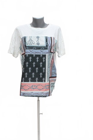 Damen -T-ShirtStradivariusohne Aufdruck,farbegemustert,größeM