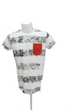 Herren-T-Shirt Fisherfield ohne Aufdruck, Farbe gemustert, Größe M