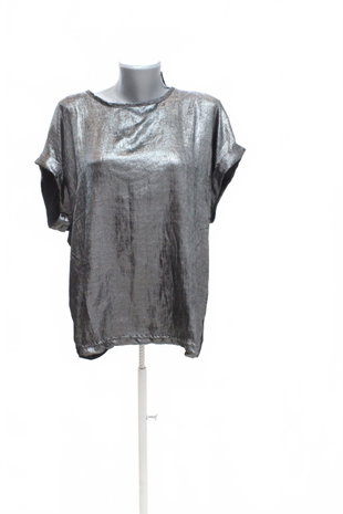 Damen -T-ShirtBelovedohne Aufdruck,farbesilber,größe2XL