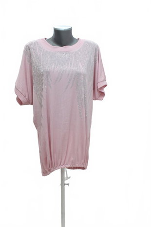 Damen -T-ShirtGenesisohne Aufdruck,farberute,größeXL