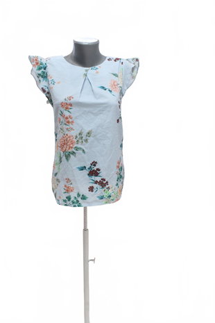 Damen -T-ShirtOrsayohne Aufdruck,farbegeblümt,größeS