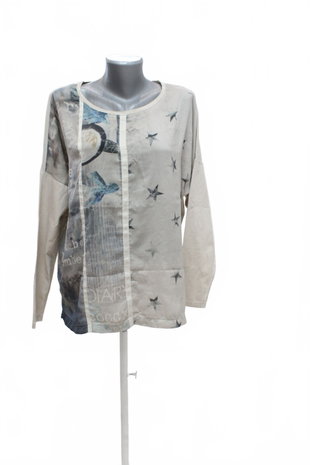Damen -T-ShirtGenesismit Aufdruck,farbebeige,größe42