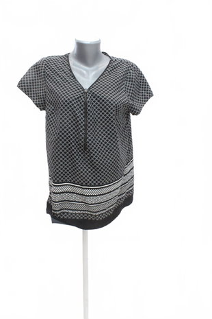 Damen -T-ShirtBlancheporteohne Aufdruck,farbegemustert,größe40