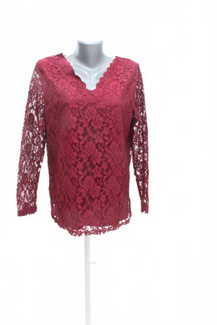 Damen -T-ShirtJaninaohne Aufdruck,farbebordo,größe44