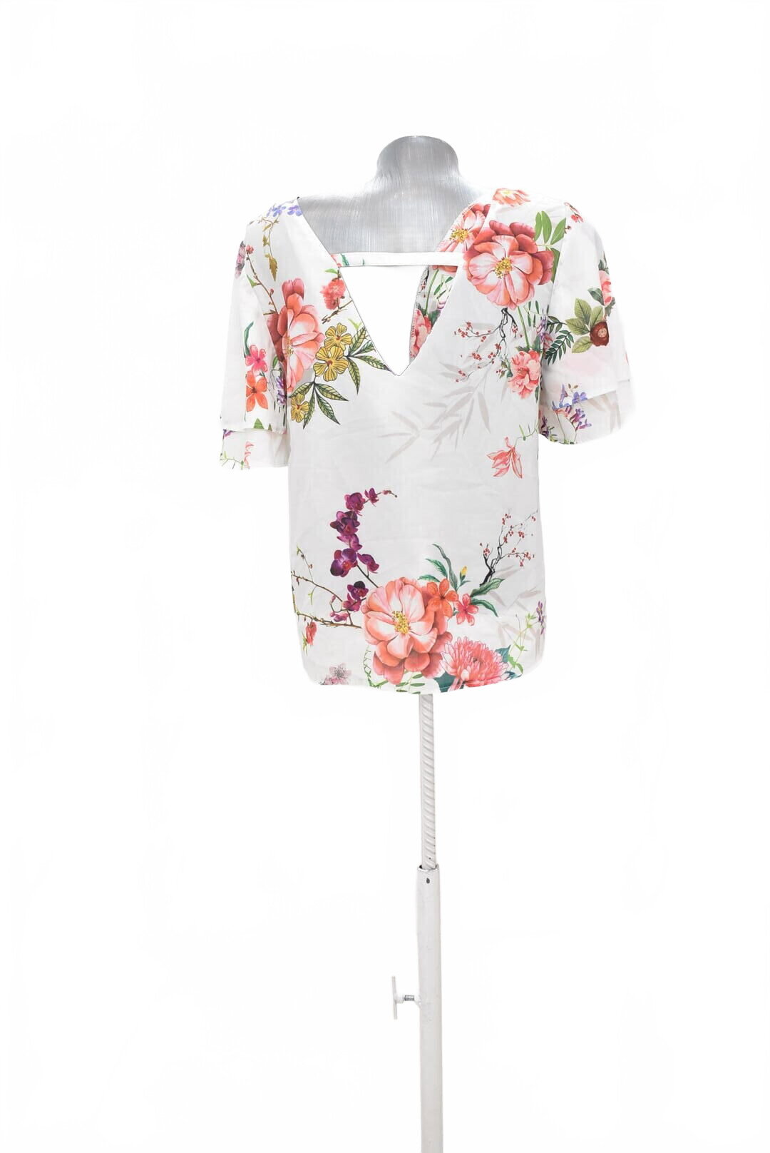 Damen -T-ShirtGenesisohne Aufdruck,farbegeblümt,größeM