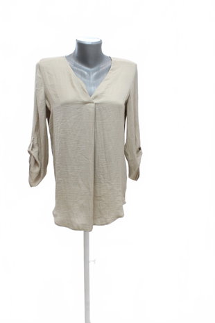 Damen -T-ShirtStradivariusohne Aufdruck,farbebeige,größeL