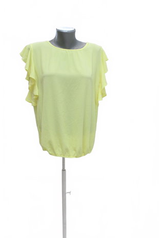 Damen -T-ShirtF&Fohne Aufdruck,farbegelb,größe42