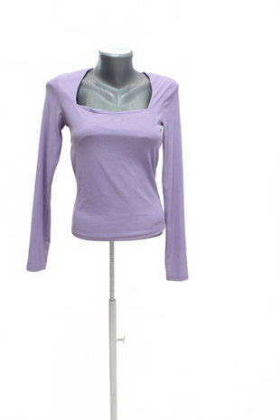 Damen -T-ShirtH&Mohne Aufdruck,farbeviolett,größeS