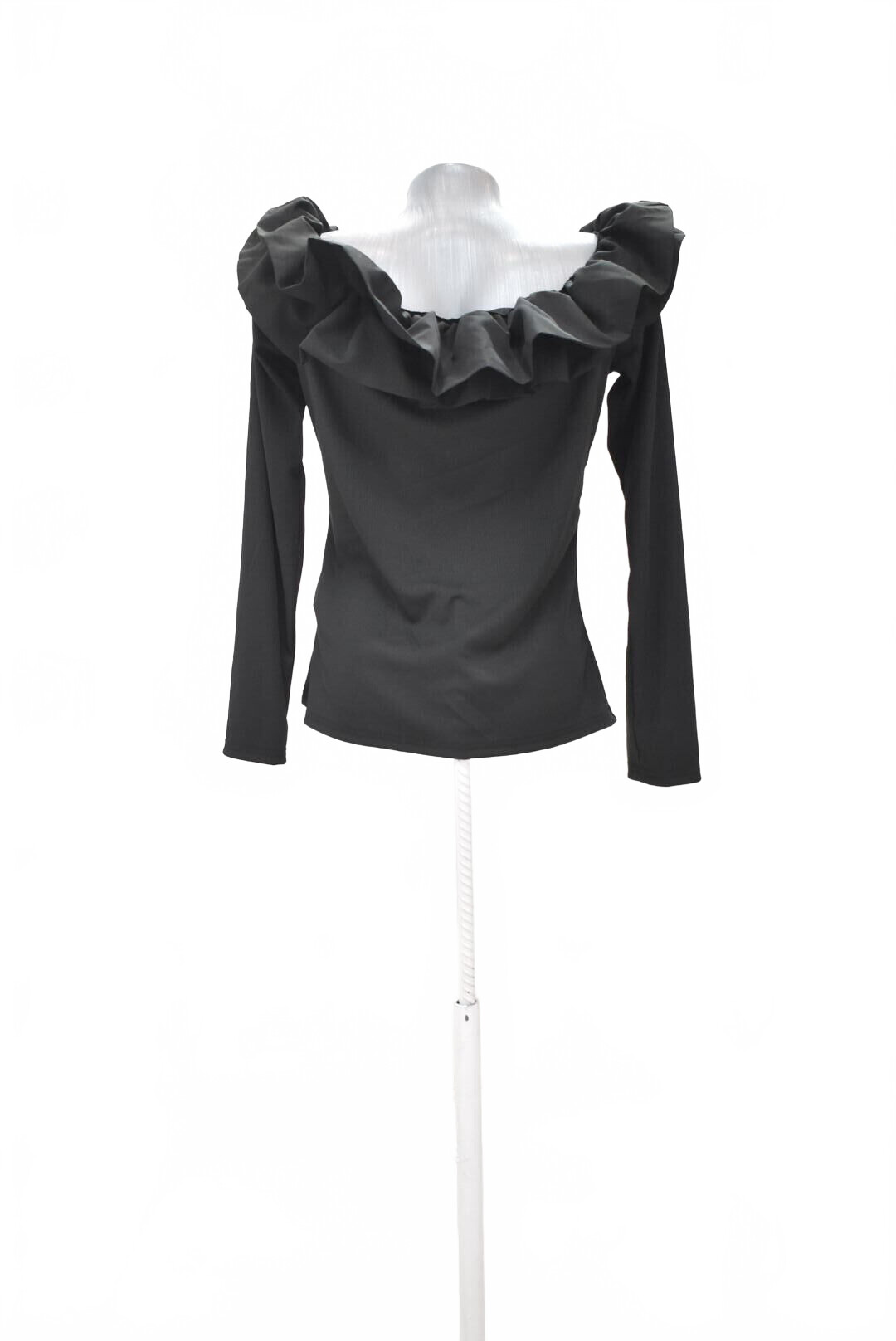 Damen -T-ShirtSheinohne Aufdruck,farbeschwarz,größeXL