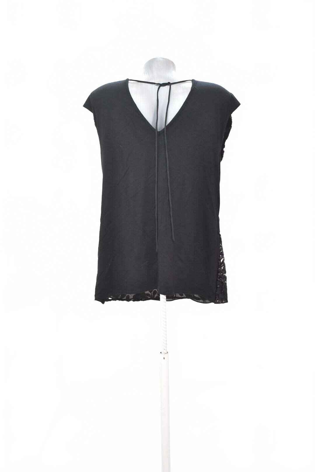 Damen -T-ShirtF&Fohne Aufdruck,farbeschwarz,größe44
