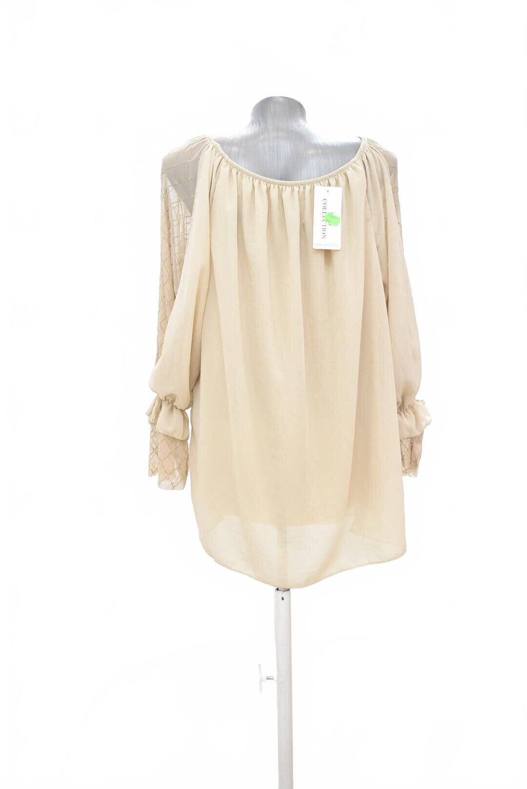 Damen -T-ShirtGenesisohne Aufdruck,farbebeige,größeXL