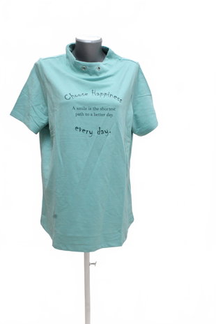 Damen -T-ShirtGenesismit Aufdruck,farbeblau,größe46