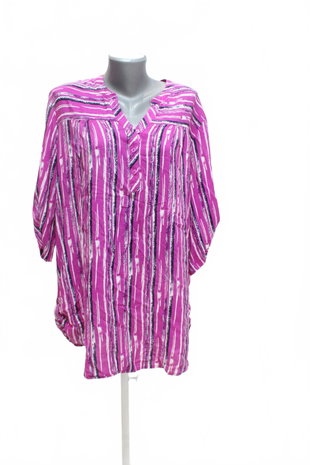 Damen -T-ShirtBatyohne Aufdruck,farbegemustert,größe3XL