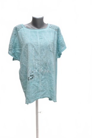 Damen -T-ShirtGenesisohne Aufdruck,farbeblau,größeXL