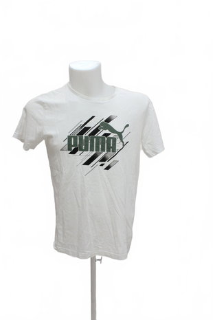 Herren-T-Shirt Puma mit Aufdruck, Farbe weiss, Größe S