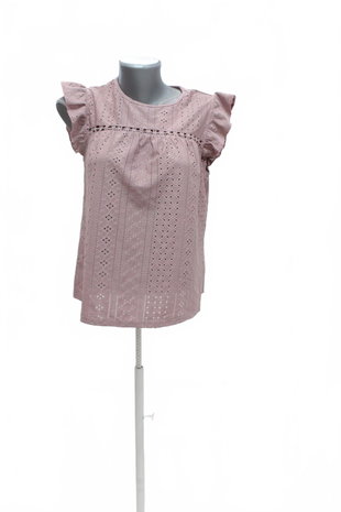 Damen -T-ShirtSheinohne Aufdruck,farberute,größeM