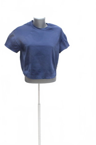 Damen -T-ShirtAdidasohne Aufdruck,farbeblau,größeS
