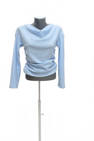 Damen -T-ShirtSheinohne Aufdruck,farbeblau,größeM