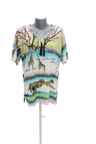 Damen -T-ShirtGenesisohne Aufdruck,farbemehrfarbig,größeL