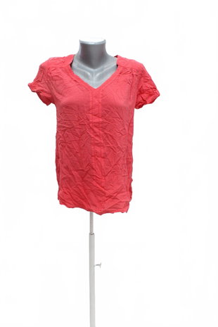 Damen -T-ShirtCamaieuohne Aufdruck,farberute,größeM