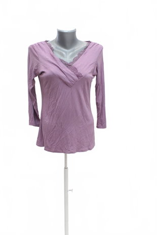 Damen -T-ShirtZaraohne Aufdruck,farbeviolett,größeXL