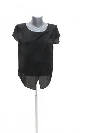 Damen -T-ShirtTerranovaohne Aufdruck,farbeschwarz,größeXS