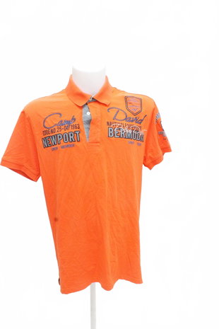 Herren-T-Shirt Genesis ohne Aufdruck, Farbe orange, Größe XL