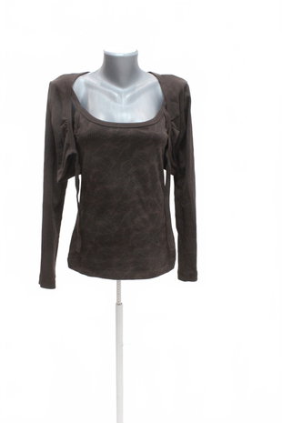 Damen -T-ShirtS.oliverohne Aufdruck,farbebraun,größe38