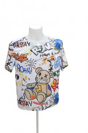 Herren-T-Shirt Genesis ohne Aufdruck, Farbe gemustert, Größe M