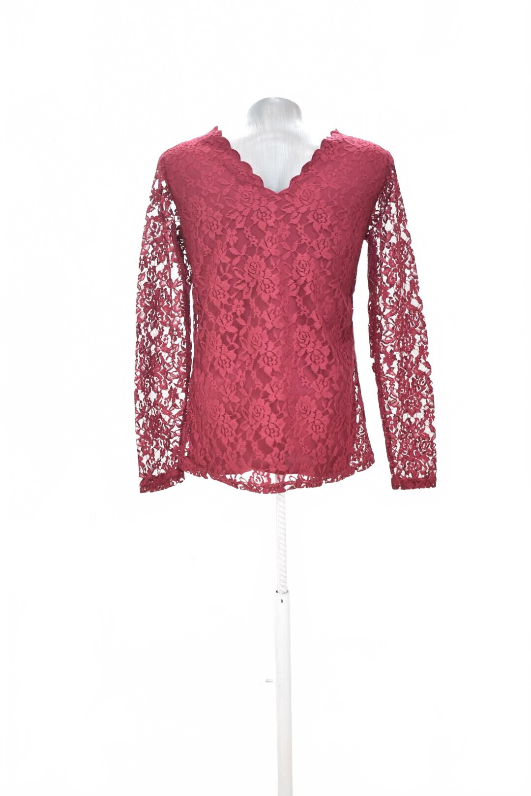 Damen -T-ShirtJaninaohne Aufdruck,farbebordo,größe36