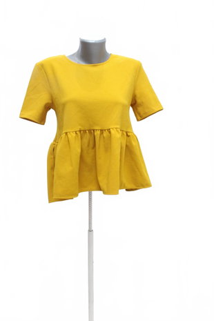 Damen -T-ShirtZaraohne Aufdruck,farbegelb,größeS