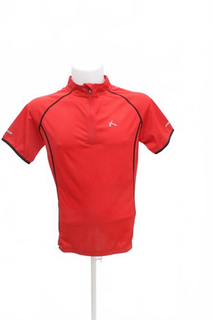 Herren-T-Shirt Arcore ohne Aufdruck, Farbe rot, Größe L