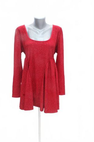 Damen -T-ShirtGenesisohne Aufdruck,farberot,größeXL