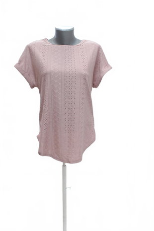 Damen -T-ShirtSheinohne Aufdruck,farberute,größeS