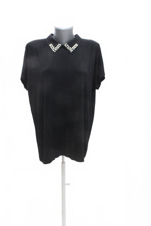 Damen -T-ShirtGenesisohne Aufdruck,farbeschwarz,größeS