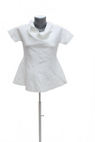 Damen -T-ShirtZaraohne Aufdruck,farbeweiss,größeL