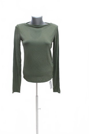 Damen -T-ShirtTezenisohne Aufdruck,farbekhaki,größeL