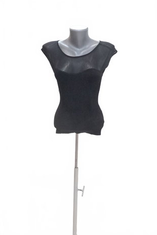 Damen -T-ShirtGenesisohne Aufdruck,farbeschwarz,größeS
