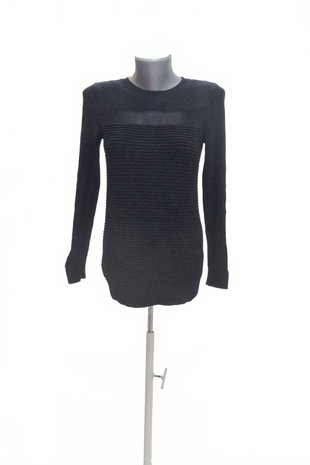 Damen -T-ShirtF&Fohne Aufdruck,farbeschwarz,größe38