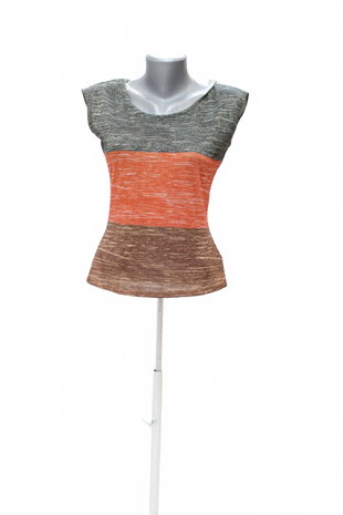 Damen -T-ShirtOrsayohne Aufdruck,farbemehrfarbig,größeS