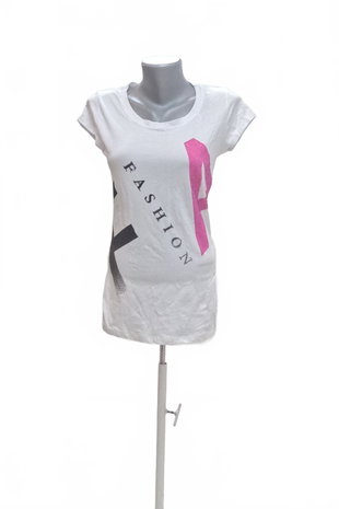 Damen -T-ShirtGenesismit Aufdruck,farbeweiss,größeXL