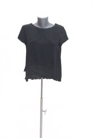 Damen -T-ShirtZaraohne Aufdruck,farbeschwarz,größeS