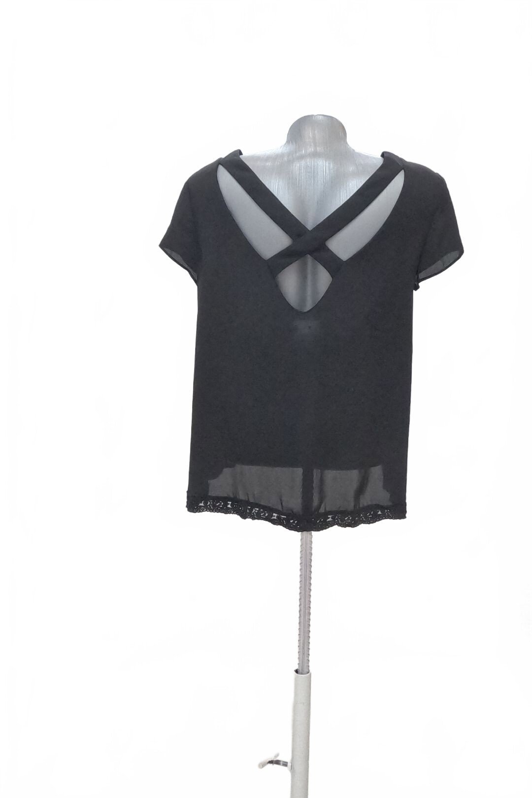 Damen -T-ShirtZaraohne Aufdruck,farbeschwarz,größeS