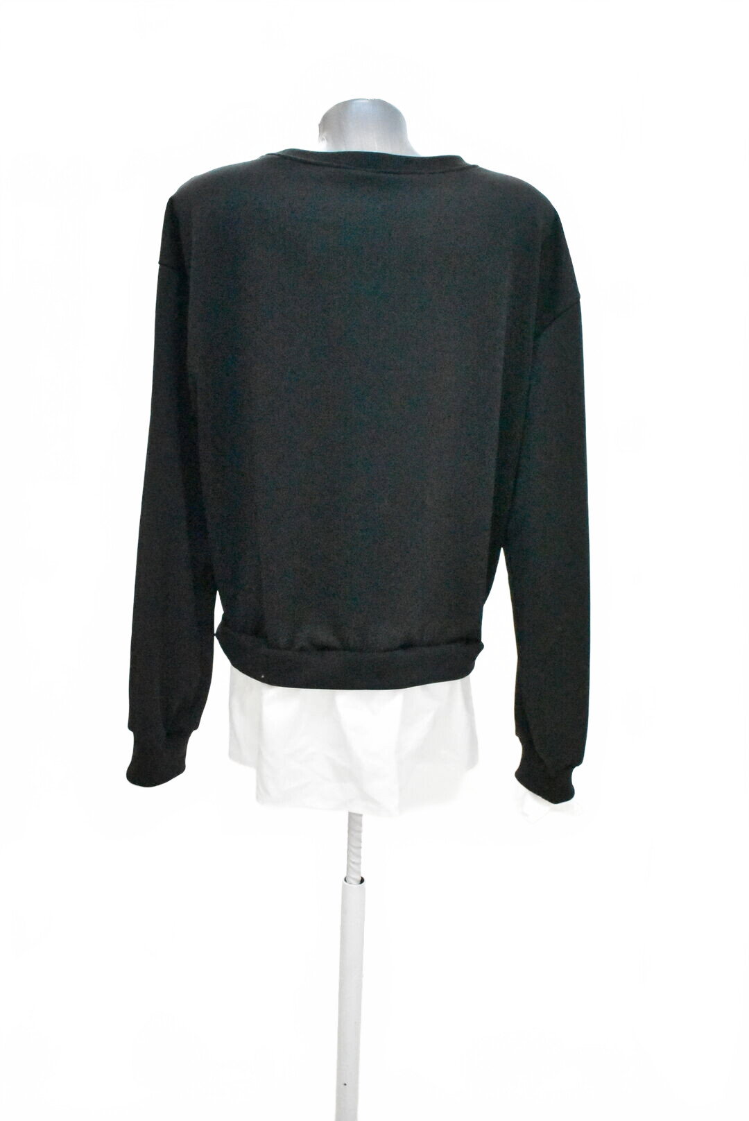 Damen-Sweatshirt von Shein mit ohne Aufdruck, Farbe: schwarz, Größe: L