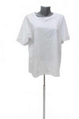 Damen -T-ShirtJaninaohne Aufdruck,farbeweiss,größeL