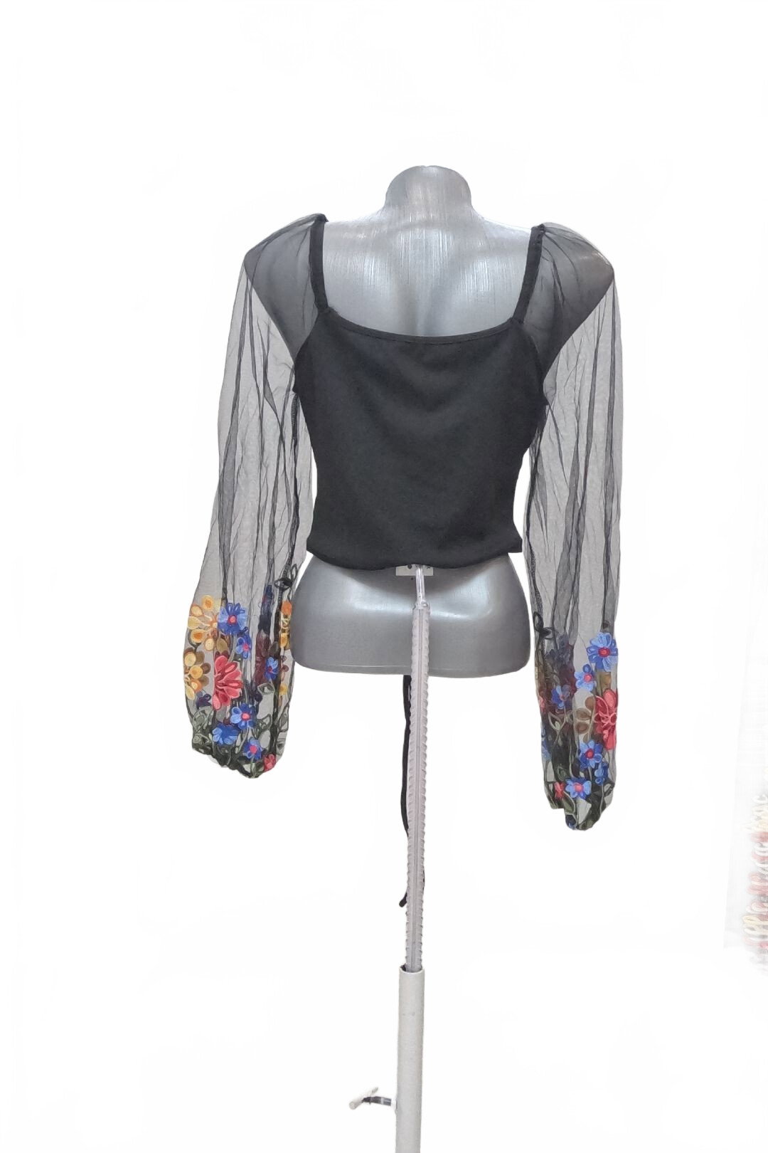 Damen -T-ShirtSheinohne Aufdruck,farbegeblümt,größeL