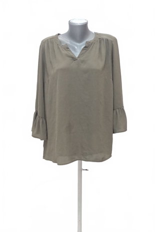 Damen -T-ShirtAmisuohne Aufdruck,farbekhaki,größeXL