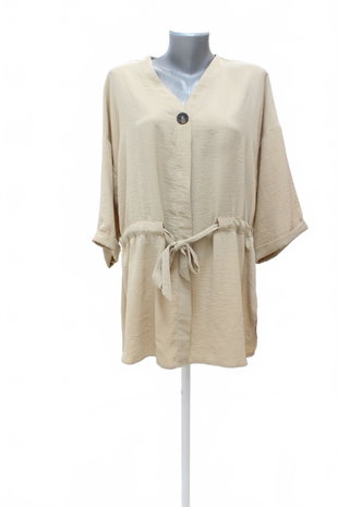 Damen -T-ShirtGenesisohne Aufdruck,farbebeige,größeL